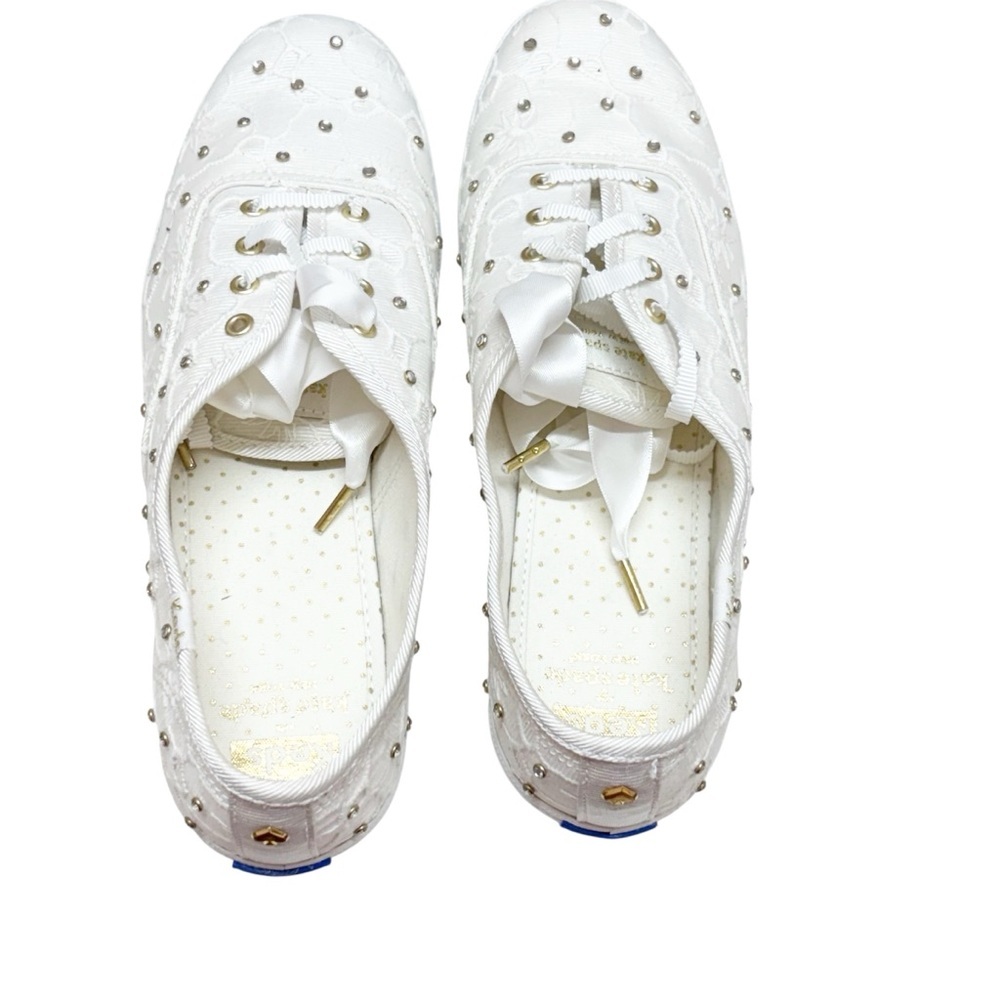 Keds X Kate Spade New York Champion Bridal Lace Sneakers White WF64678 Size 8 - Picture 6 of 11